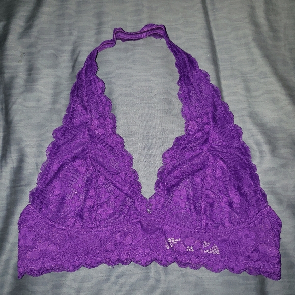 SOLD MERC 5 Free People Galloon Bra halter lace small Preowned - Picture 10 of 11